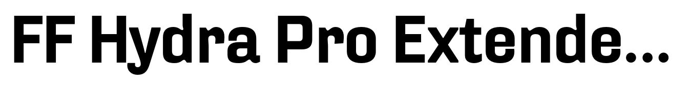 FF Hydra Pro Extended Bold